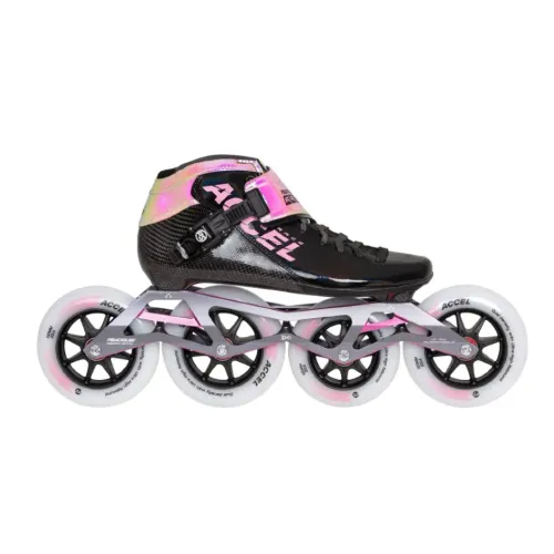 Hlavní obrázek - Kolečkové brusle Powerslide Accel Race Pink 110/100, 36, 4x, 110+100
