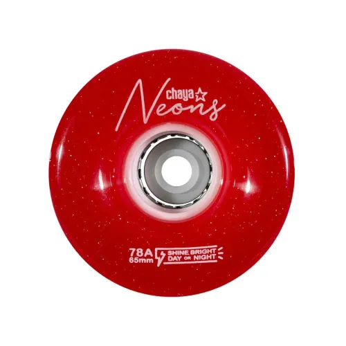 Hlavní obrázek - Kolečka Chaya Neon LED Red (4ks), 65, 38, 78A