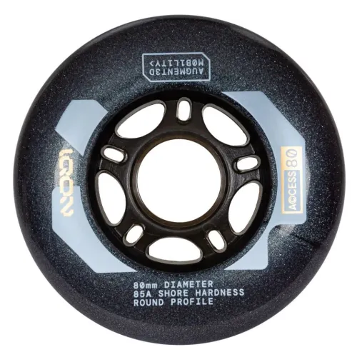 Hlavní obrázek - Kolečka Iqon Access Dark Grey (4ks), 80, 85A