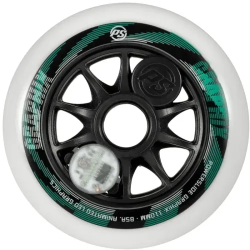 Hlavní obrázek - Kolečka Powerslide Graphix White (1ks), 85A, 125, levá