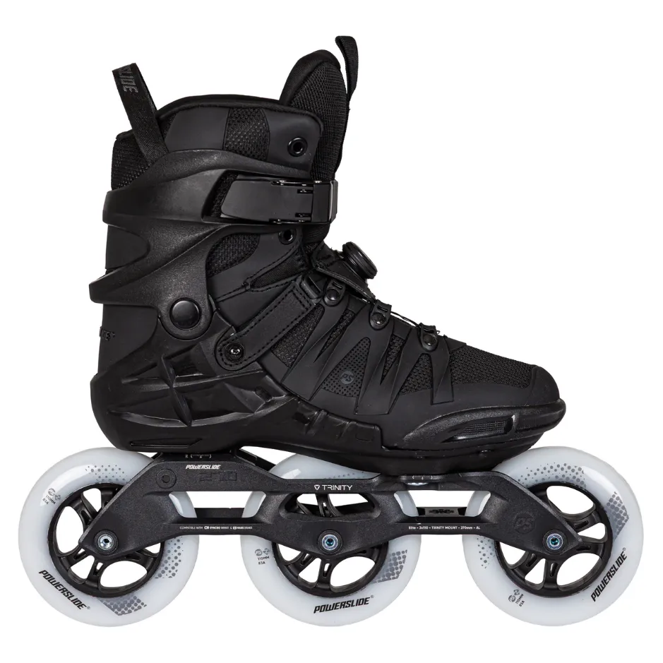 Kolečkové brusle Powerslide Phuzion Argon KPU PDS Black, 40, 3x, 110