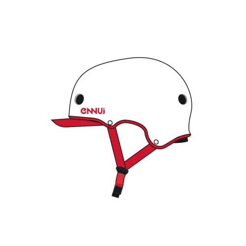 Hlavní obrázek - Helma Ennui Elite White Red Shinny, 55-59cm