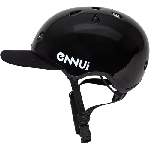 Hlavní obrázek - Helma Ennui Elite Black With Peak, černá, 55-59cm