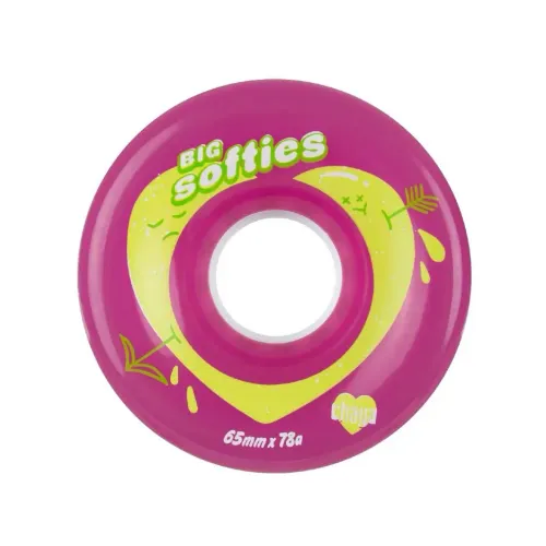 Hlavní obrázek - Kolečka Chaya Big Softie's Clear Pink (4ks), 65, 37, 78A