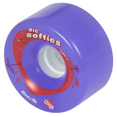 Hlavní obrázek - Kolečka Chaya Big Softies Clear Purple (4ks), 78A, 65, 37
