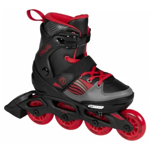 Hlavní obrázek - Dětské kolečkové brusle Playlife Dark Breeze, 4x, 70, 32-35