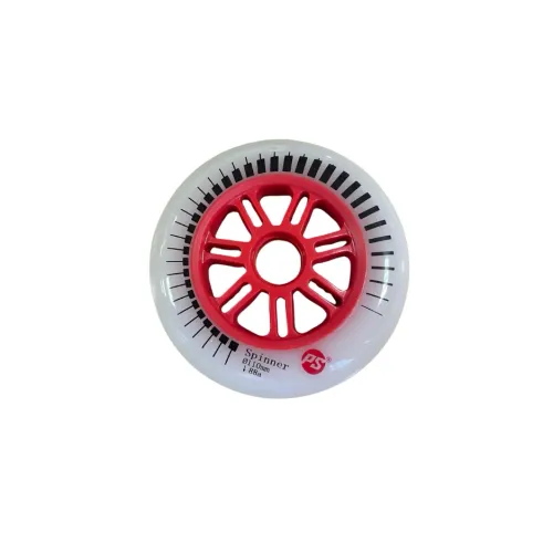 Hlavní obrázek - Kolečka Powerslide Spinner White/Red (3ks), 110, 88A