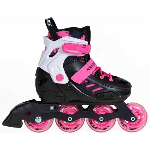 Hlavní obrázek - Dětské kolečkové brusle Powerslide Khaan Junior SQD Pink, 4x, 68, 27-30