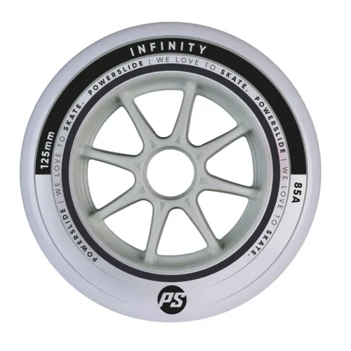 Hlavní obrázek - Kolečka Powerslide Infinity Silver/Grey (6ks), 85A, 125