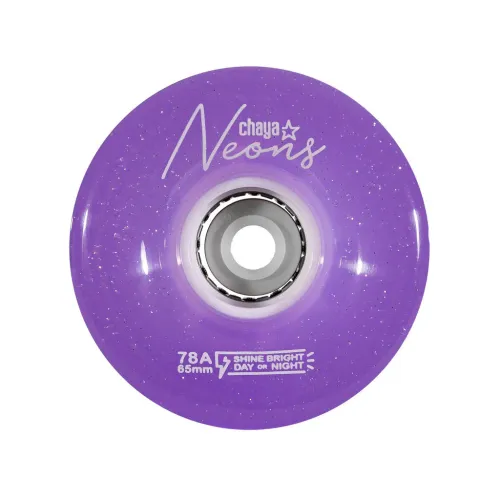 Hlavní obrázek - Kolečka Chaya Neon LED Purple (4ks), 65, 38, 78A