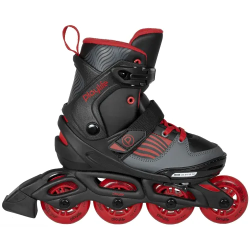 Hlavní obrázek - Dětské kolečkové brusle Playlife Dark Breeze, 4x, 64, 29-32