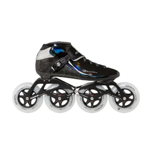 Hlavní obrázek - Kolečkové brusle Powerslide Dragon Black 100, 39, 4x, 100