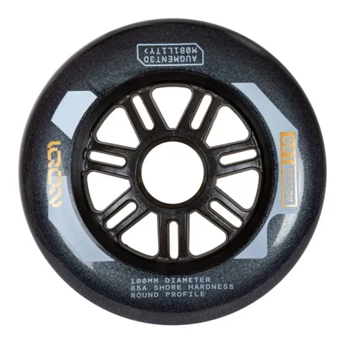 Hlavní obrázek - Kolečka Iqon Access Dark Grey (3ks), 100, 85A